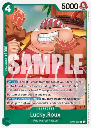 Lucky.Roux (OP17-033) - The World's Strongest Warriors Foil | Grognard Games