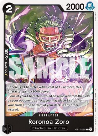 Roronoa Zoro (095) (OP17-095) - The World's Strongest Warriors | Grognard Games