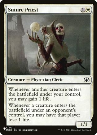 Suture Priest (MOC) (LIST-210) - The List Reprints | Grognard Games