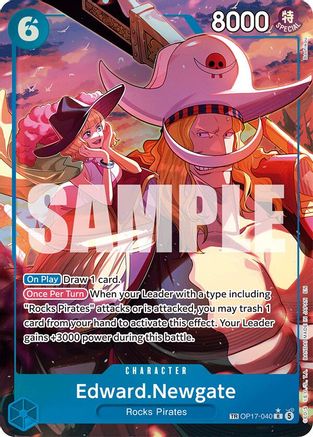 Edward.Newgate (040) (TR) (OP17-040) - The World's Strongest Warriors Foil | Grognard Games