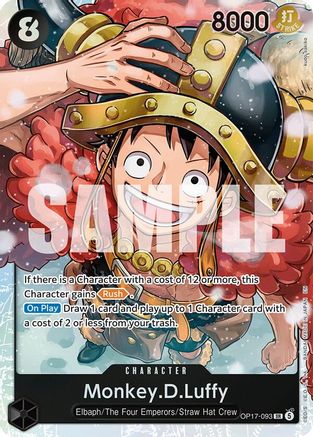 Monkey.D.Luffy (093) (OP17-093) - The World's Strongest Warriors Foil | Grognard Games
