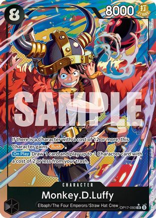Monkey.D.Luffy (093) (Alternate Art) (OP17-093) - The World's Strongest Warriors Foil | Grognard Games