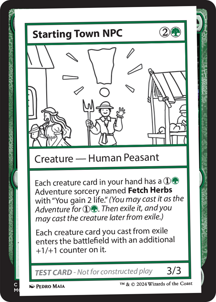 Starting Town NPC [Mystery Booster 2 Playtest Cards] | Grognard Games