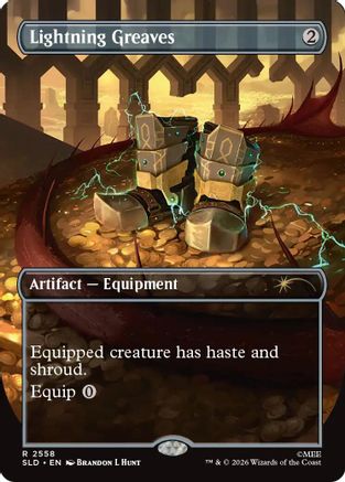 Lightning Greaves (2558) (SLD-2558) - Secret Lair Drop Series Foil | Grognard Games