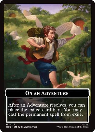 On an Adventure // Enduring Story Double Sided Token (HOB-15 // 14) - The Hobbit | Grognard Games
