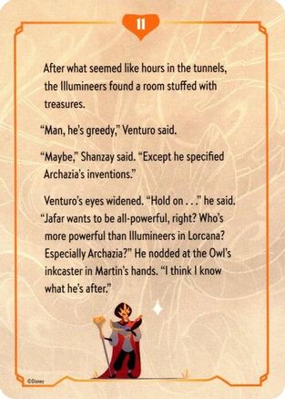 Reign of Jafar Lore Card (11 of 19)  - Reign of Jafar | Grognard Games