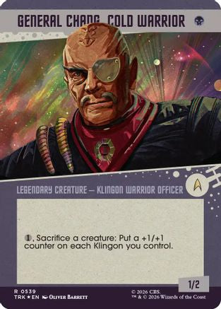 General Chang, Cold Warrior (Showcase) (0539) (Surge Foil) (TRK-539) - Star Trek Foil | Grognard Games