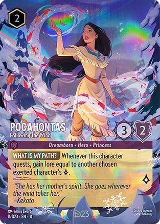 Pocahontas - Following the Wind (11) - D23 Promos Holofoil | Grognard Games