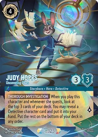 Judy Hopps - Uncovering Clues (14) - D23 Promos Holofoil | Grognard Games