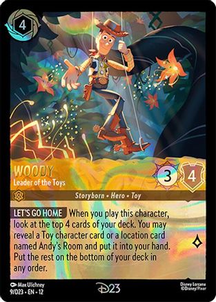 Woody - Leader of the Toys (9) - D23 Promos Holofoil | Grognard Games