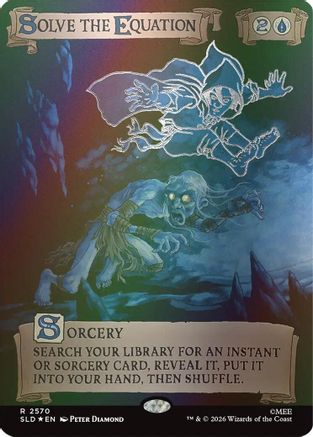 Solve the Equation (2570) (Out Of Sight Foil) (SLD-2570) - Secret Lair Drop Series Foil | Grognard Games