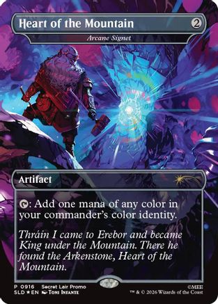 Heart of the Mountain - Arcane Signet (SLD-916) - Secret Lair Drop Series Foil | Grognard Games