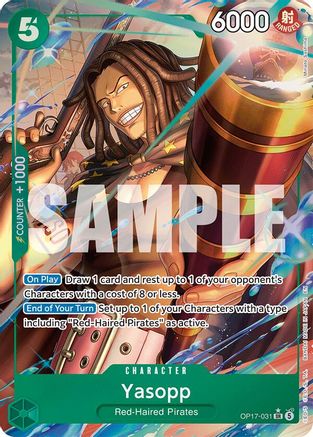 Yasopp (Alternate Art) (OP17-031) - The World's Strongest Warriors Foil | Grognard Games