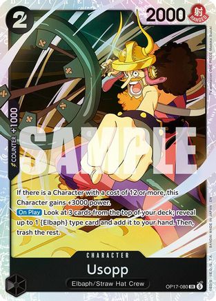 Usopp (OP17-080) - The World's Strongest Warriors Foil | Grognard Games