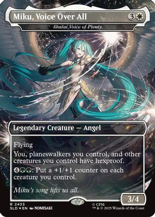 Miku, Voice Over All - Shalai, Voice of Plenty (SLD-2433) - Secret Lair Drop Series Foil | Grognard Games