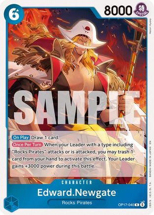 Edward.Newgate (040) (OP17-040) - The World's Strongest Warriors Foil | Grognard Games