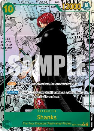 Shanks (022) (Manga) (OP17-022) - The World's Strongest Warriors Foil | Grognard Games