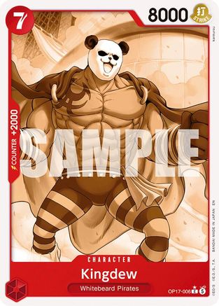 Kingdew (Pandaman Art) (OP17-006) - The World's Strongest Warriors | Grognard Games