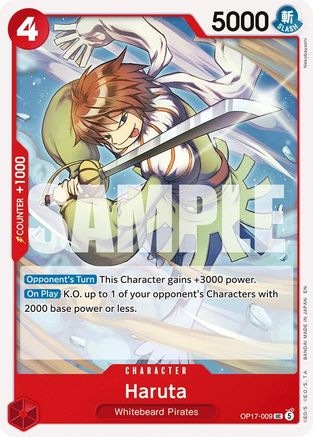 Haruta (OP17-009) - The World's Strongest Warriors | Grognard Games