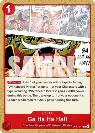Ga Ha Ha Ha!! (OP17-017) - The World's Strongest Warriors | Grognard Games