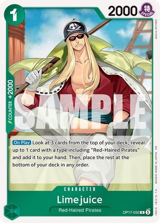 Limejuice (OP17-032) - The World's Strongest Warriors Foil | Grognard Games
