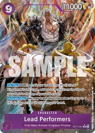 Lead Performers (Alternate Art) (OP17-061) - The World's Strongest Warriors Foil | Grognard Games