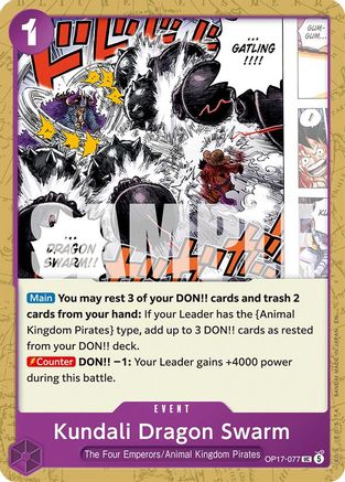 Kundali Dragon Swarm (OP17-077) - The World's Strongest Warriors | Grognard Games