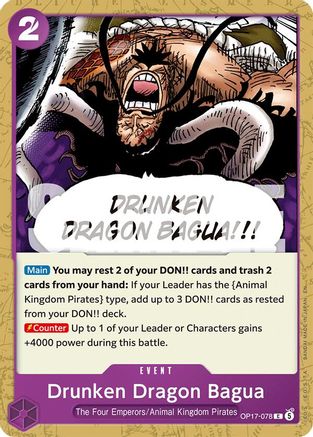 Drunken Dragon Bagua (OP17-078) - The World's Strongest Warriors | Grognard Games