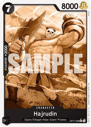 Hajrudin (Pandaman Art) (OP17-088) - The World's Strongest Warriors Foil | Grognard Games