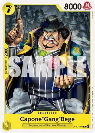 Capone"Gang"Bege (OP17-100) - The World's Strongest Warriors | Grognard Games