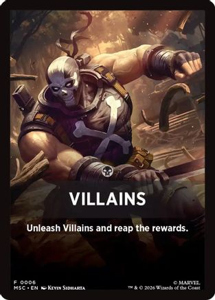 Villains Theme Card (MSC-006) - Commander: Marvel Super Heroes | Grognard Games