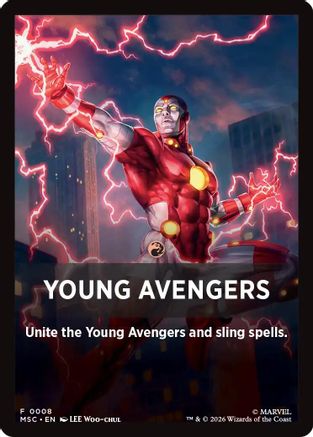 Young Avengers Theme Card (0008) (MSC-008) - Commander: Marvel Super Heroes | Grognard Games