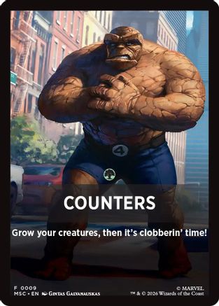 Counters Theme Card (MSC-009) - Commander: Marvel Super Heroes | Grognard Games