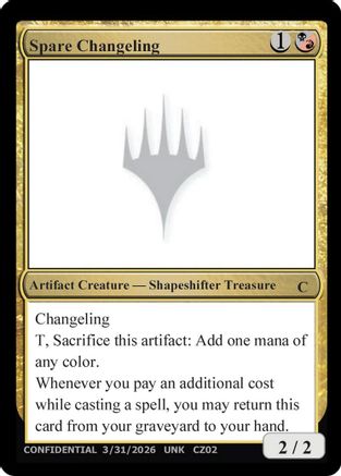 Spare Changeling (UNK-) - Un-Known Event Playtest Cards | Grognard Games