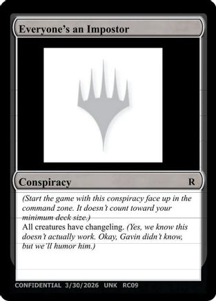 Everyone's an Imposter (UNK-) - Un-Known Event Playtest Cards | Grognard Games