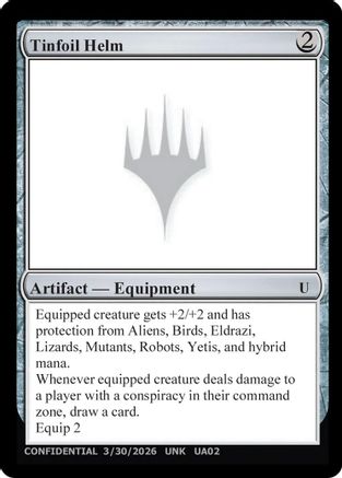 Tinfoil Helm (UNK-) - Un-Known Event Playtest Cards | Grognard Games