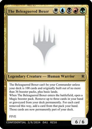 The Beleaguered Boxer (UNK-) - Un-Known Event Playtest Cards | Grognard Games