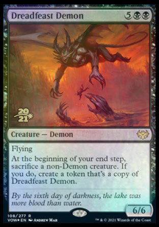 Dreadfeast Demon [Innistrad: Crimson Vow Prerelease Promos] | Grognard Games