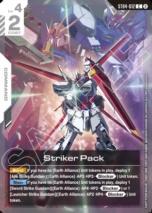 Striker Pack (1st Anniversary Event) - Gundam Promotional Cards (ST04-012) Holofoil | Grognard Games