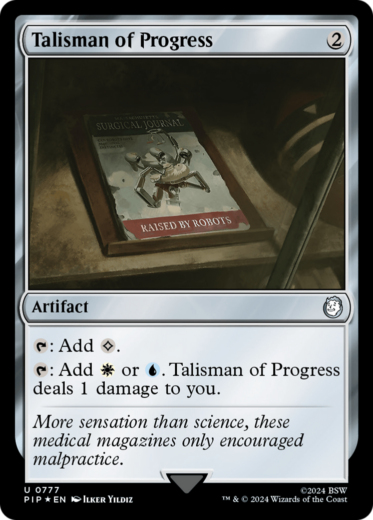 Talisman of Progress (Surge Foil) [Fallout] | Grognard Games