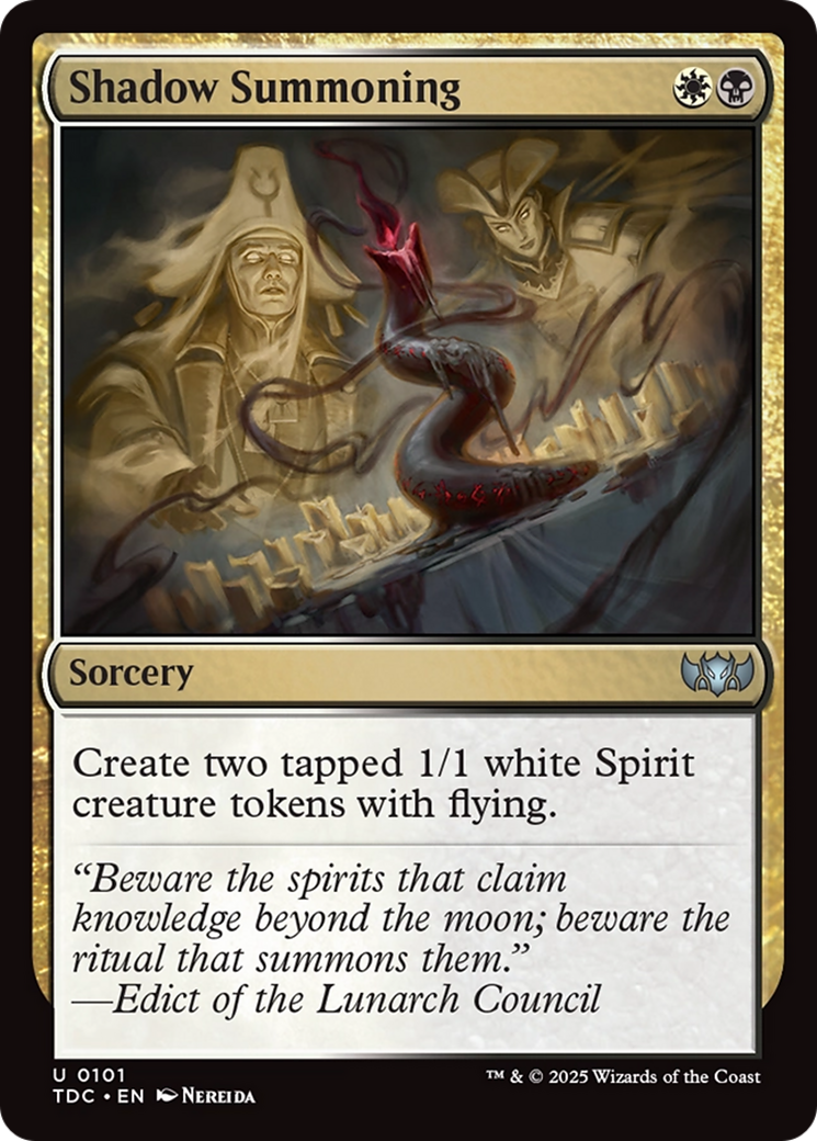 Shadow Summoning [Tarkir: Dragonstorm Commander] | Grognard Games