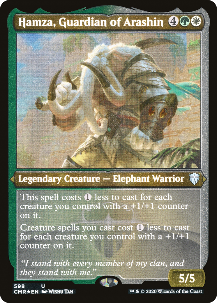 Hamza, Guardian of Arashin (Etched) [Commander Legends] | Grognard Games