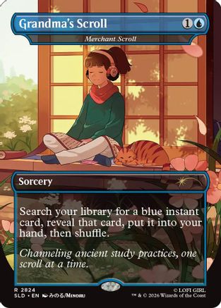 Grandma's Scroll - Merchant Scroll (SLD-2824) - Secret Lair Drop Series Foil | Grognard Games