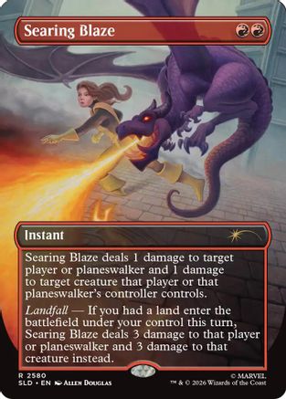 Searing Blaze (SLD-2580) - Secret Lair Drop Series Foil | Grognard Games