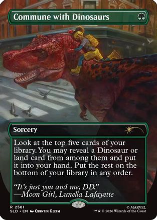 Commune with Dinosaurs (SLD-2581) - Secret Lair Drop Series | Grognard Games