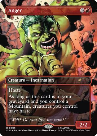 Anger (2595) (SLD-2595) - Secret Lair Drop Series Foil | Grognard Games