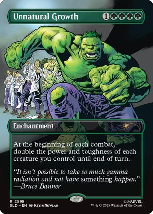 Unnatural Growth (2599) (SLD-2599) - Secret Lair Drop Series Foil | Grognard Games