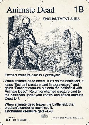 Animate Dead (0034) (SLZ-034) - Secret Lair x MSCHF: The Zeta Set | Grognard Games