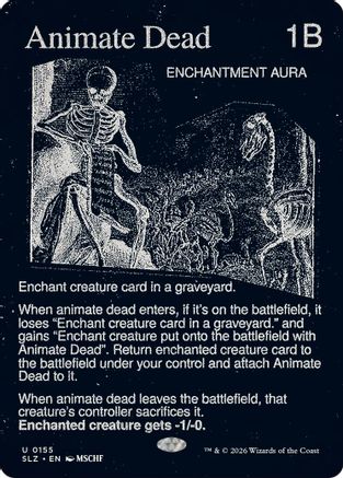 Animate Dead (0155) (SLZ-155) - Secret Lair x MSCHF: The Zeta Set | Grognard Games