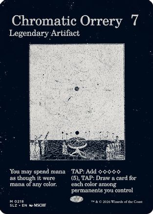 Chromatic Orrery (0218) (SLZ-218) - Secret Lair x MSCHF: The Zeta Set | Grognard Games
